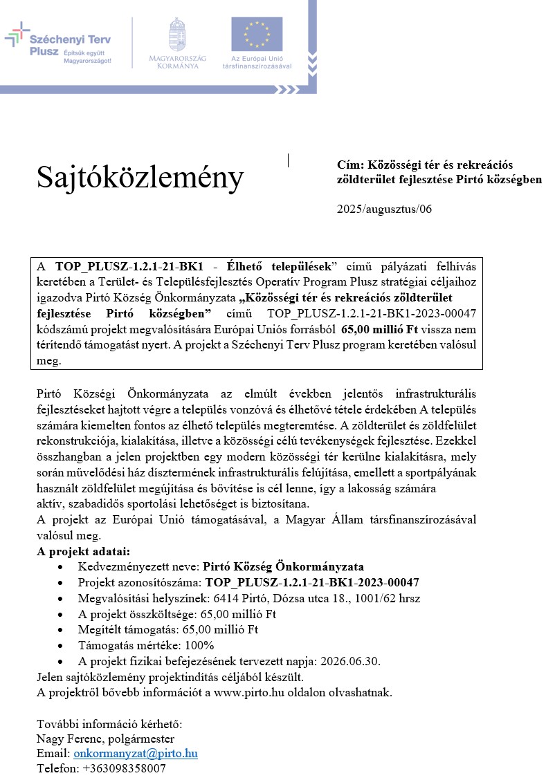 sajtokozlemeny elheto telepulesek pirto nyito