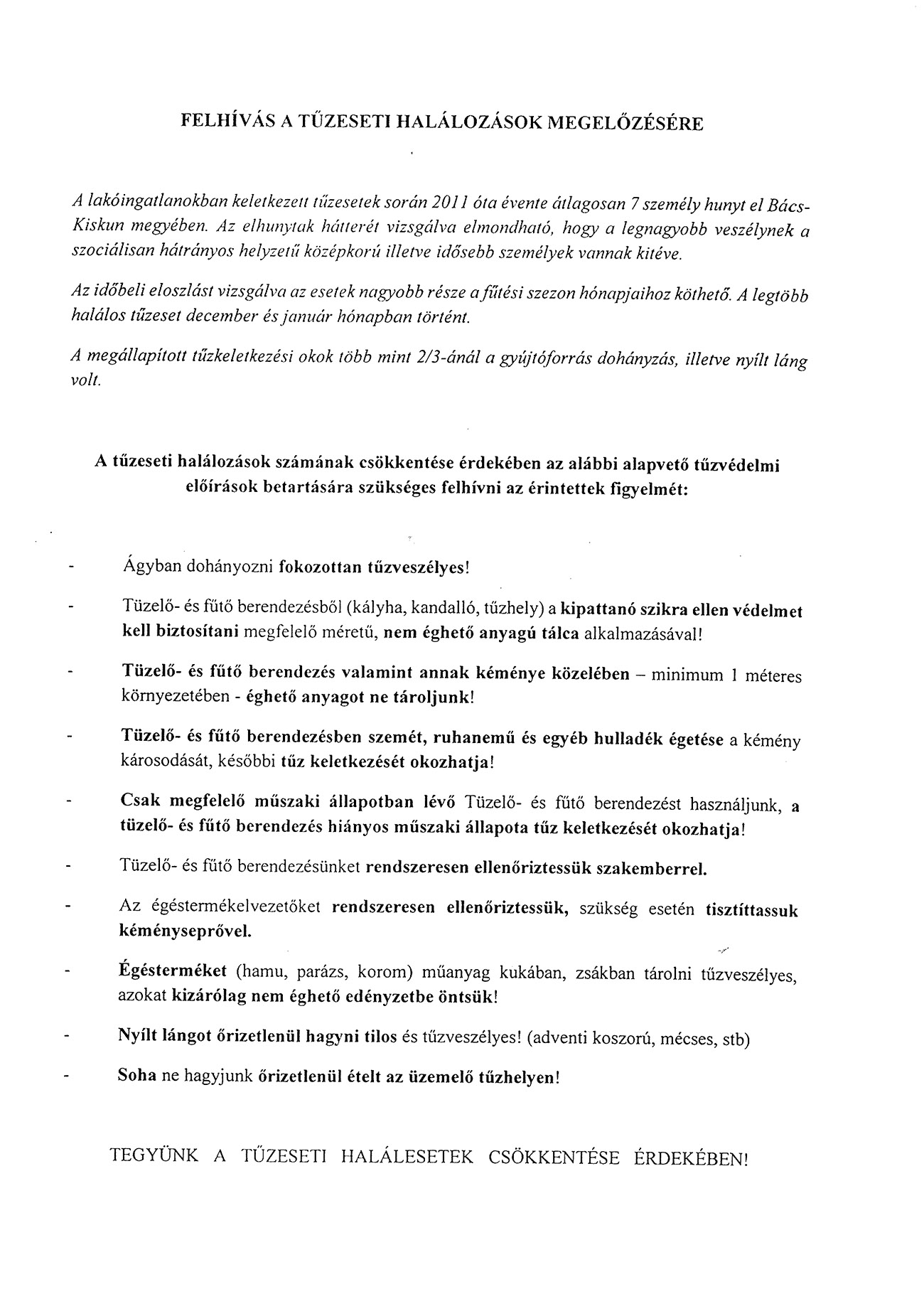 20190115 felhivas tuzeset megelozesere