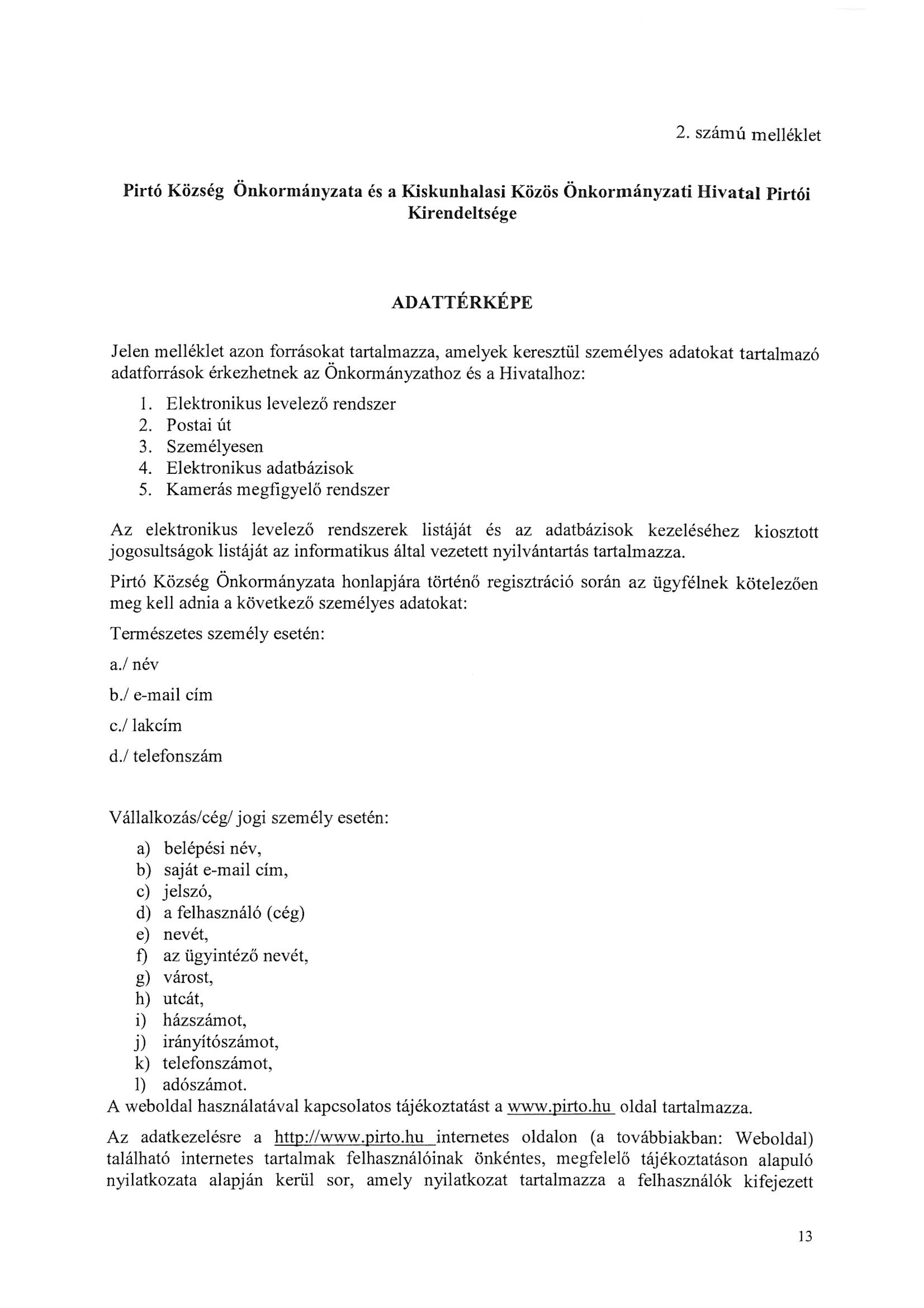 adatvedelmi szabalyzat 13